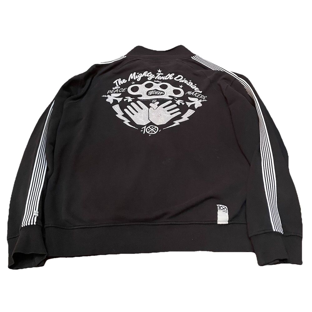 Vintage 10.Deep "The Mighty Tenth Division" Embroidered Track Jacket - Men's XL